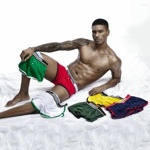 Caleçon SEOBEAN Sous-vêtement pour homme Solid Low Rise Home Fashion Boxer Shorts