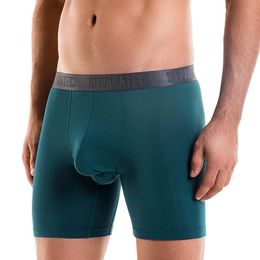 Onderbroek separatec heren zachte basale modale / bamboe rayon aparte dubbele zak ondergoed lange poot bokser onder pein onderbroek onderbroeken