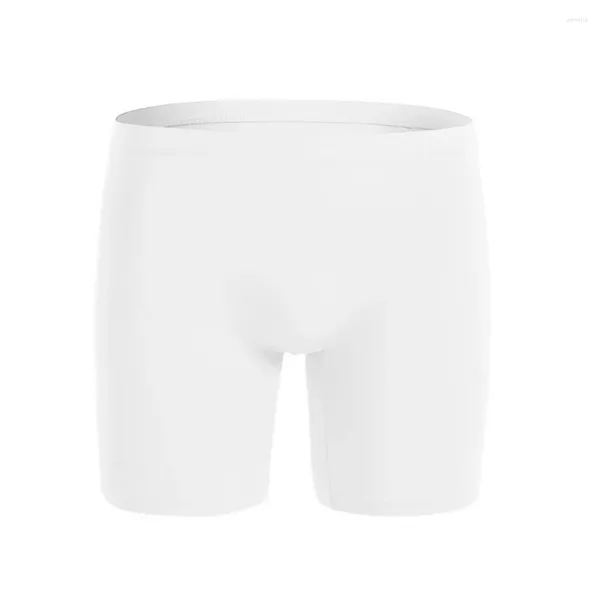 Sous-pants Sexy Boxershorts Men Ice Silk Long Leg Boxer Brief