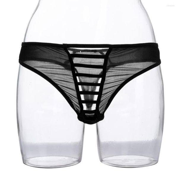 Sous-vêtements Sexy Lingerie Sous-vêtements en dentelle Culotte pour hommes Érotique Creux Sissy G-String Tongs Tentation masculine