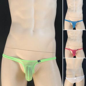 Caleçons Lingerie Sexy Sous-vêtements masculins Slips courts en maille respirante pour hommes
