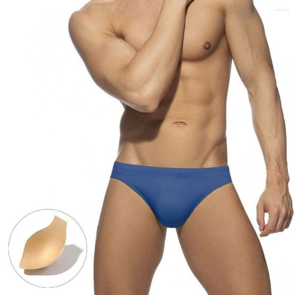 Calzoncillos sexy pequeños calzoncillos de natación con copa para evitar la playa de secado rápido traje de baño de malla para hombres hombres