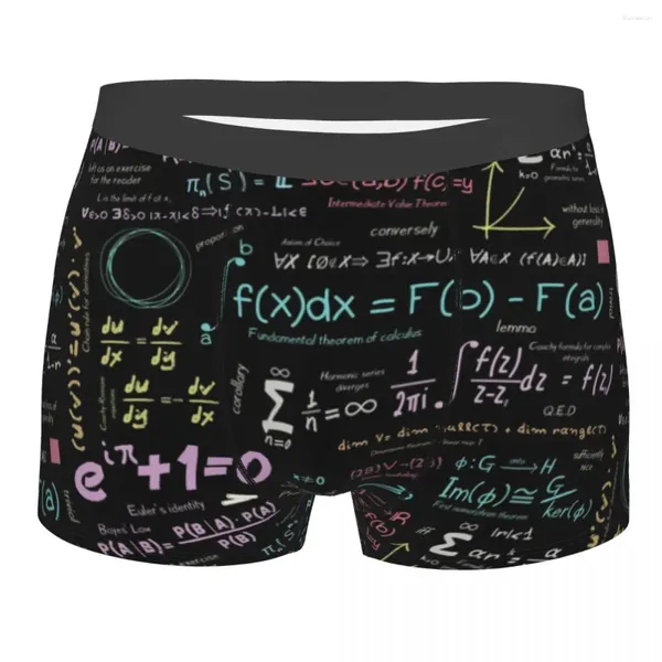 Sous-pants Sexy Male Fashion Pure Math Math Nerd Underwear Physics Science Boxer Brief