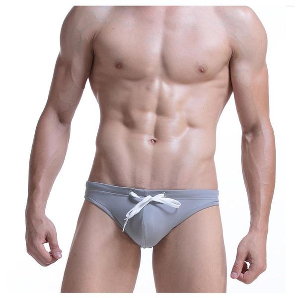 Calzoncillos Sexy para hombre, lencería suave para hombre, empalme de Color sólido, pajarita bonita, calzoncillos de esmoquin, ropa interior para dormir sorpresa