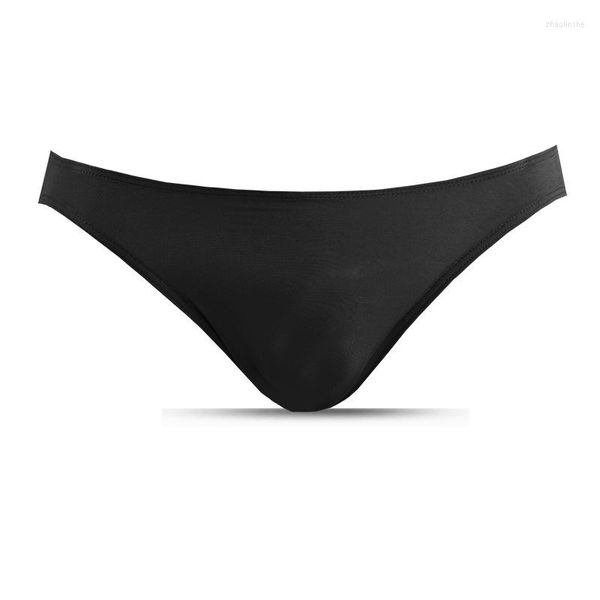 Slip Sexy hommes slips sous-vêtements Modal mâle solide respirant taille basse poche culotte homme pénis Gay Cueca Calzoncillo L-4X