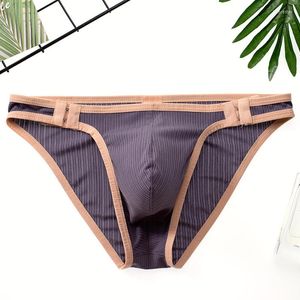 Onderbroek sexy heren ondergoed slips verstelbare bikini gay quick drogende comfortabel pouch mannelijke lingerie button-down mannen slipje