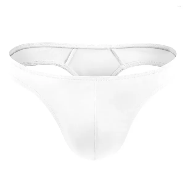 Calzoncillos sexy hombres calzoncillos mejorar bolsa tanga t-back bikini g-string sólido tangas posando ropa interior elasticidad sin costuras