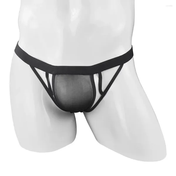Sous-pants hommes sexy briefs transparents balises gay jockstrap bikini lingerie maill
