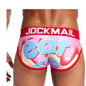 Onderbroek sexy mannen ondergoed ademende herenbriefjes afdrukken comfortabele gay cueca mannelijke slipjes shorts