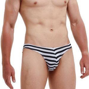 Onderbroek sexy mannen ondergoed briefs streep jockstrap gay heren cuecas korte bikini onder slijtage man e-087underpants