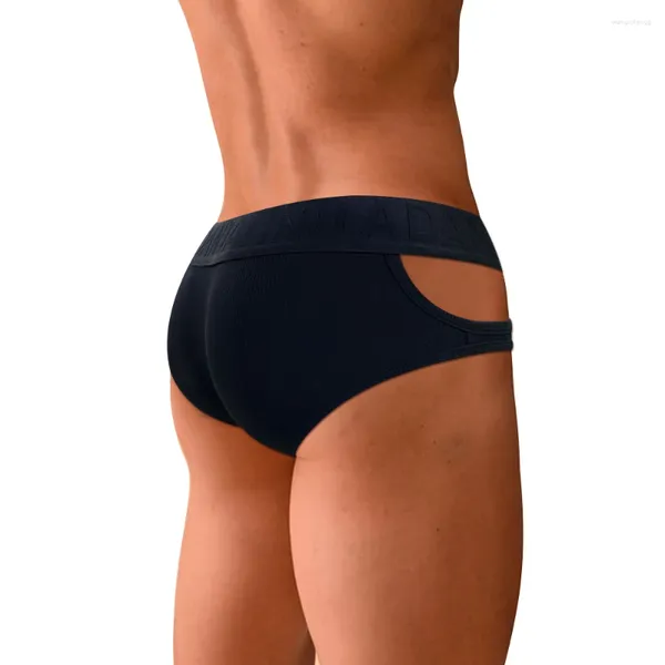 Slips Sexy hommes sous-vêtements coton slips doux U convexe mâle pénis poche confortable hommes culottes Cuecas Hombre