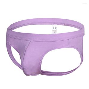 Sous-vêtements sexy hommes slips sous-vêtements dos ouvert jockstrap hommes gay sissy culotte renflement poche mâle homme