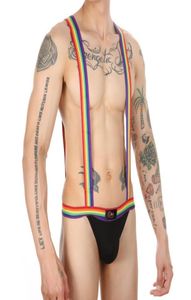 Sous les calendriers Sexy Mens sous-chie Man Gstring Thongs Sissy Leotard Clubwear Wrestling Singlet Gay Backless Briefs Mans pénis Pouch6317957