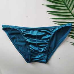 Onderbroek Sexy Zijden Slipje Voor Mannen Naadloze Slips Ondergoed Ademend Onderbroek Jongens Zachte Lingerie Mannelijke Kleding 2023