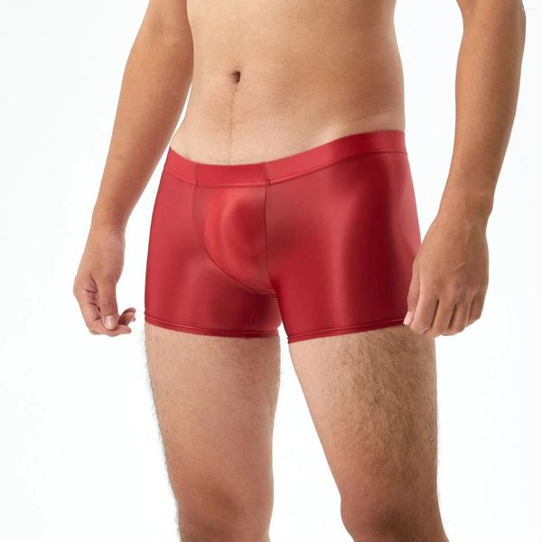 Calzoncillos Ropa interior sexy Boxer para hombre Shorts Modal Transpirable U Bolsa convexa Leggings deportivos Troncos Bragas Lencería erótica