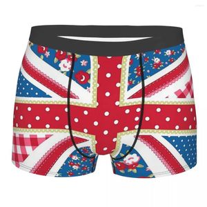 Slip Shabby Chic Union Jack drapeau National culotte respirante sous-vêtements pour hommes short Sexy Boxer slip