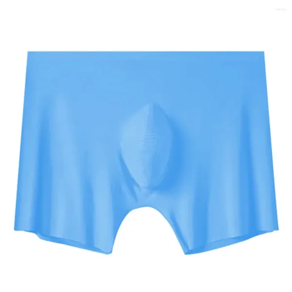 Calzoncillos Plata Ropa interior de seda transpirable Lon Ice Hombres Paquete grande Boxers Sublimación