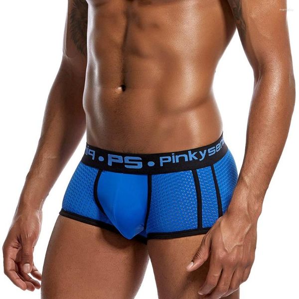 Caleçons Design simple Hommes Lettre Imprimer Taille moyenne Cool Confortable Slip respirant Boxers Shorts d'été