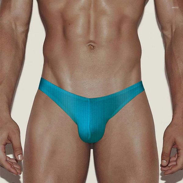 Culotte Sissy Gay Sous-Vêtements Sexy Hommes Mémoires Bikini Style Coton À Séchage Rapide Hommes Culottes Taille Basse Mode Cueca Tanga U Convex AD7114