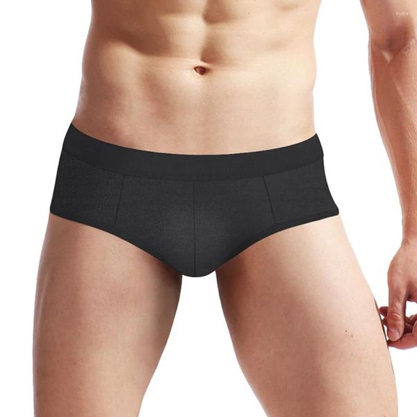 Sous-pants Sissy Mens Sexy Ice Silk Low Rise Lingerie Boxer Brief
