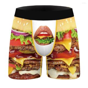Onderbroek Skeleton Rose Hamburger Sexy Lippen Komkommer 3D Gedrukt Boxers Slips Shorts Zacht Rekbaar Ondergoed Mannelijke Slipje