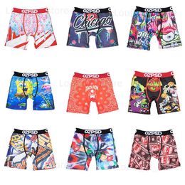 Sous-pants Soft Sexy Men Underwear Boxershorts Fashion Man Sous-Pantes Print Men Innerwear CUECAS Sissy Sous-vêtements ZS-O46-O54 T231223