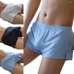 Sous-vêtements Soutong Large Ceinture Hommes Boxer Slips Short Doux Pour La Peau Taille Élastique Sous-Vêtements Homewear