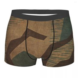 Onderbroek Splintertarn Duitse Camouflage Heren Ondergoed Textuur Boxershorts Slipje Sexy Mid Taille Voor Mannelijke S-XXL