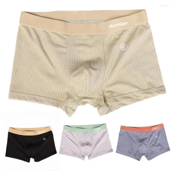 Les caletres Sport Sport Men's Briess Boxer à pitié d'humidité avec des sous-vêtements doux pour usure de ceinture élastique élastique