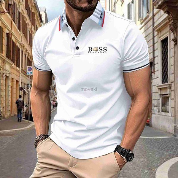 Printemps et automne hommes Polo chemise de sport décontractée hommes solide à manches courtes Polo S-3XL hommes T-shirt mode Breathab 24319