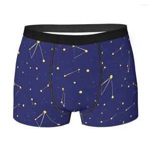Caleçons étoiles la nuit hommes Boxer slips le respirant drôle haute qualité imprimé Shorts cadeaux d'anniversaire