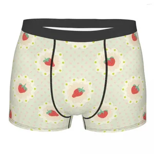 Sous-vêtements fraises fruits sous-vêtements pour hommes Boxer slips culottes mode doux pour homme