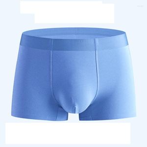 Caleçon Style soie hommes sous-vêtements 60 mûrier homme culotte antibactérien sans couture Boxer Shorts couleur Pure coton hommes