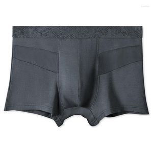 Unterhose Sommer Dünne Bequeme Atmungsaktive Mesh Modal Unterwäsche Herren Eisseide Boxer Sportshorts