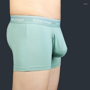 Calzoncillos Super Big Penis Ropa interior Bolsa de gran tamaño Hombres Bragas Lencería en forma de U Sexy Short Free Relax Bolsa Moda Letras masculinas Boxer