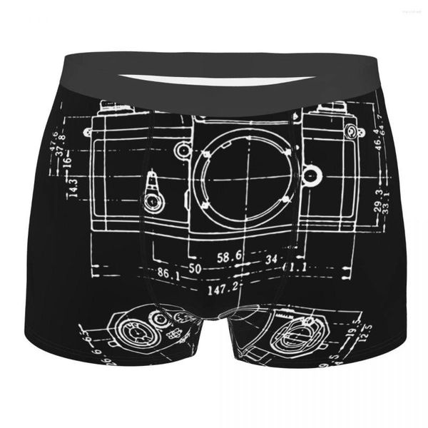 Sous-vêtements Super Mode Caméra Brevet Chemise Pour Pographe Homme Sous-Vêtements Boxer Shorts Culotte Humor Doux Homme