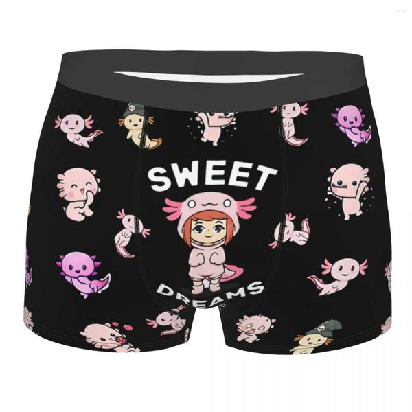 Calzoncillos Sweet Dream Axolotl Lover Homme Bragas Hombre Ropa interior Ventilar Shorts Boxer Briefs