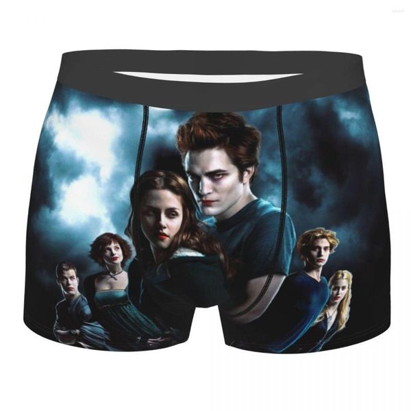 Caleçon The Saga Vampire Boxer Shorts Hommes Impression 3D Homme Stretch Fantasy Film Sous-Vêtements Culottes Mémoires