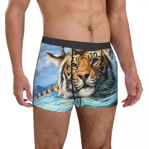 Onderbroek Tiger A Big Adventure Ondergoed Animal Plain Sublimatie Shorts Slips Pouch Heren Oversized Boxershorts
