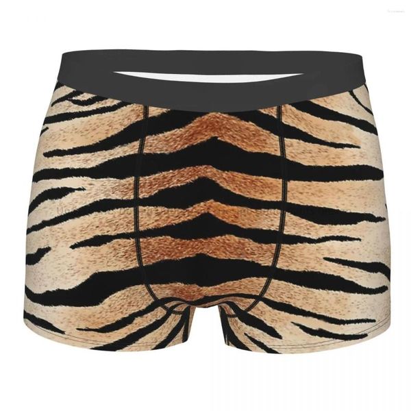 Slip Tiger Design Animal Skin Homme Culotte Sous-vêtements pour hommes Short imprimé Boxer Briefs
