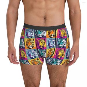 Sous-vêtements sous-vêtements de tigre Memes Style pochette de haute qualité Boxer Shorts slips personnalisés confortables hommes grande taille