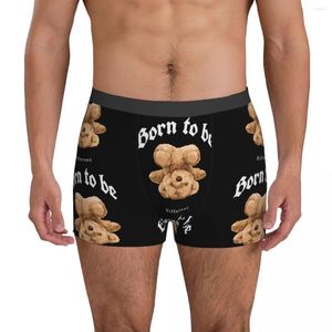 Calzoncillos Oso de juguete Ropa interior linda para ser diferentes hombres Bragas Imprimir Sexy Boxer Shorts Alta calidad Breve más tamaño