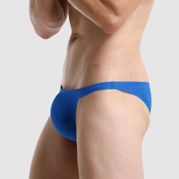 Sous-vêtements translucides pour hommes sous-vêtements sans couture slips string homme Bikini hommes Sexy Gay mince U convexe pénis poche mâle culotte TangaUnderpants