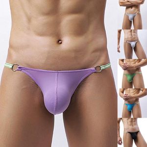 Sous-vêtements tendance 2022 sous-vêtements sexy hommes slips mâles mini culottes pénis poche string taille basse bikini hombre lingerie érotique