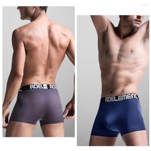 Calzoncillos de moda para hombre, calzoncillos acogedores, ropa interior elástica de cintura media, pantalones cortos en el interior