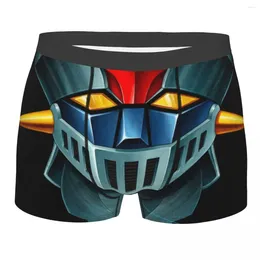 Sous-vêtements UFO Robot Mazinger Z Boxer Shorts pour hommes 3D imprimé Anime Sous-vêtements Culottes Slip Stretch