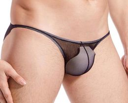 Pantalias inferiores ultra delgadas ropa interior suave malla malla mini bragas calzoncillos lencería transparente bikini bikini hombre cueca33384578