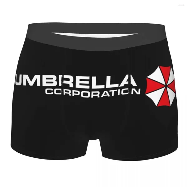 Calzoncillos Umbrella Corporation Boxer Shorts para hombres 3D Impreso Videojuego Ropa interior Bragas Calzoncillos Estiramiento