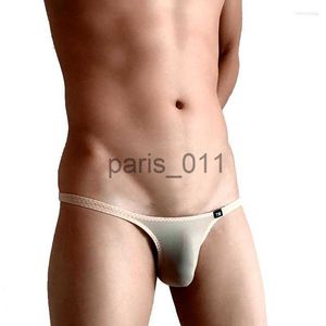 Onderbroeken Onderbroeken Sexy Erotique Ijs Zijde Heren Half verpakt Hip Mini Braguitas Slips Skinny Micro Ondergoed Intimo Sexi Cuecas Masculina Lingerie x0911