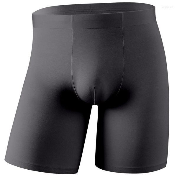 Caleçon Sous-Vêtements Homme Boxers Shorts Fibre Régénérée Culotte Homme Poche Solide Longue Jambe Cueca Calzoncillo Grande Taille XL-7XL